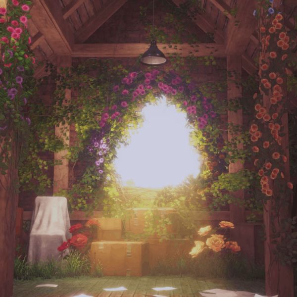 [3D배경] 다락정원 (HANI 작가)