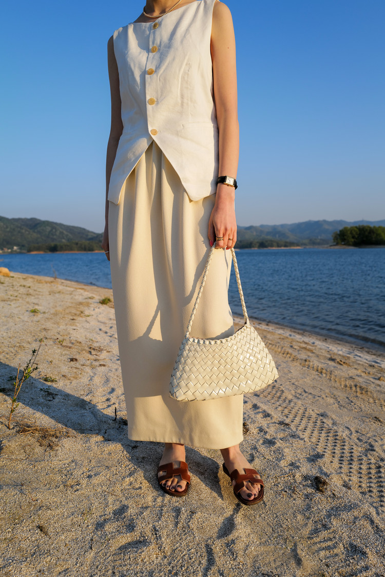 トートバッグ [Graymansion] Garden Basket/Weaving Shoulder Bag (4colors) Gardener Basket_Weaving Shoulder Bag : 그레이맨션 GREY MANSION