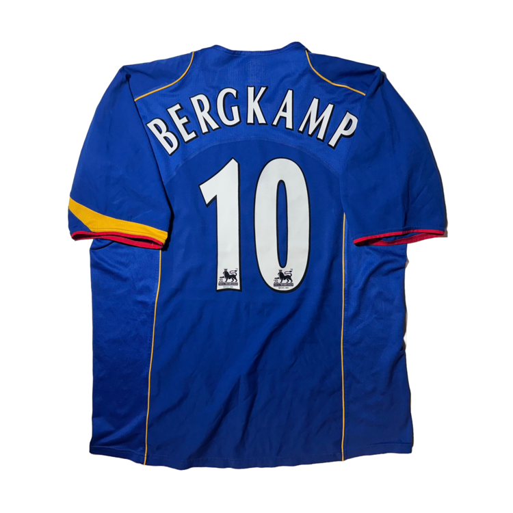 ウェア Arsenal Away 2004/2005 #10 BERGKAMP Bergkamp 10 L Arsenal 2004 05 Away Football Shirt Jersey