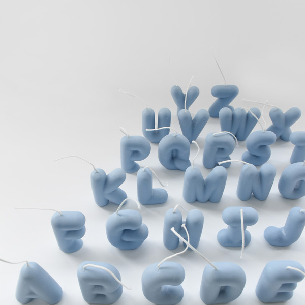 私だけのオブジェキャンドル】アルファベットキャンドル（単品