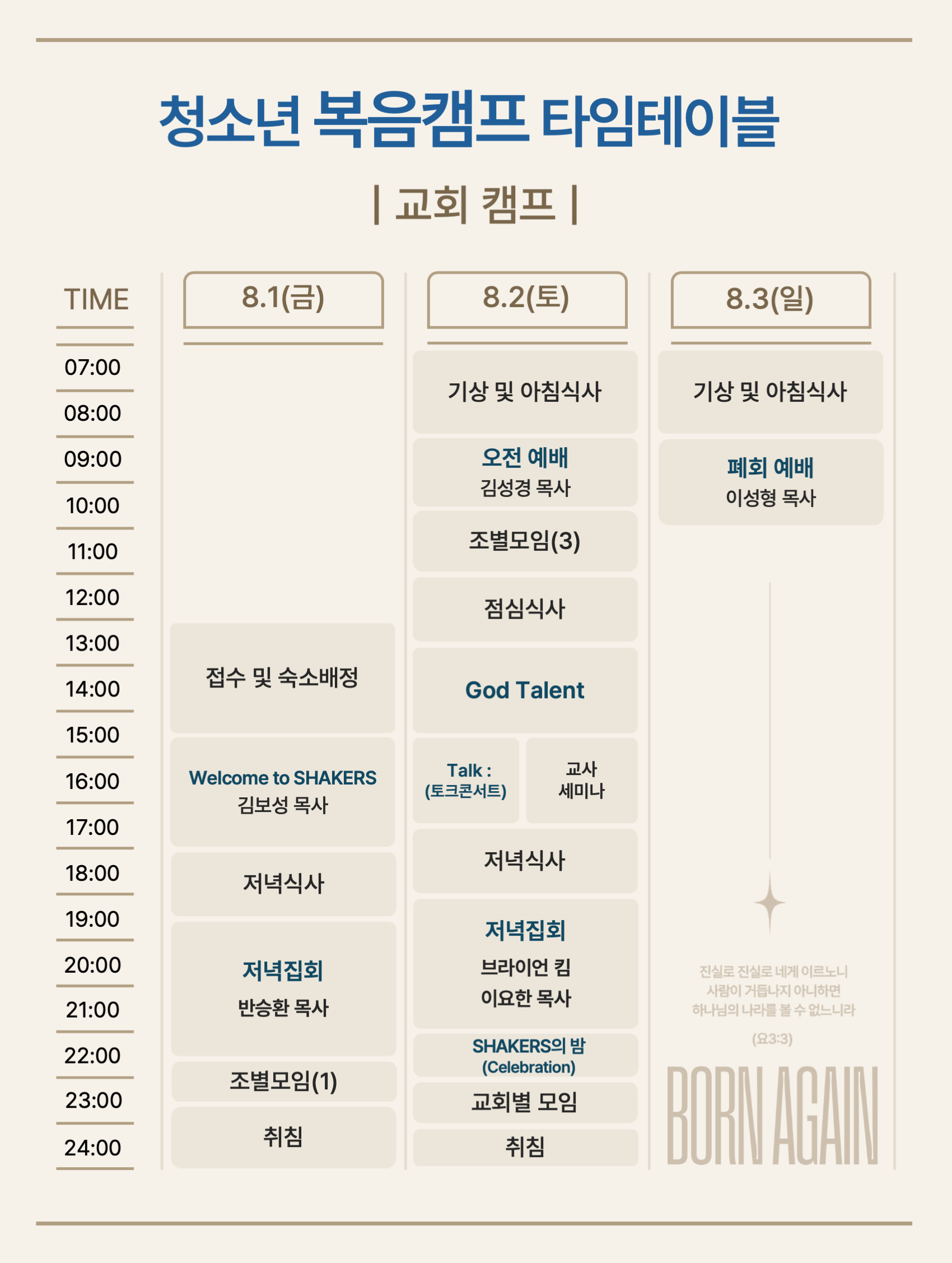 교회캠프 (2차)