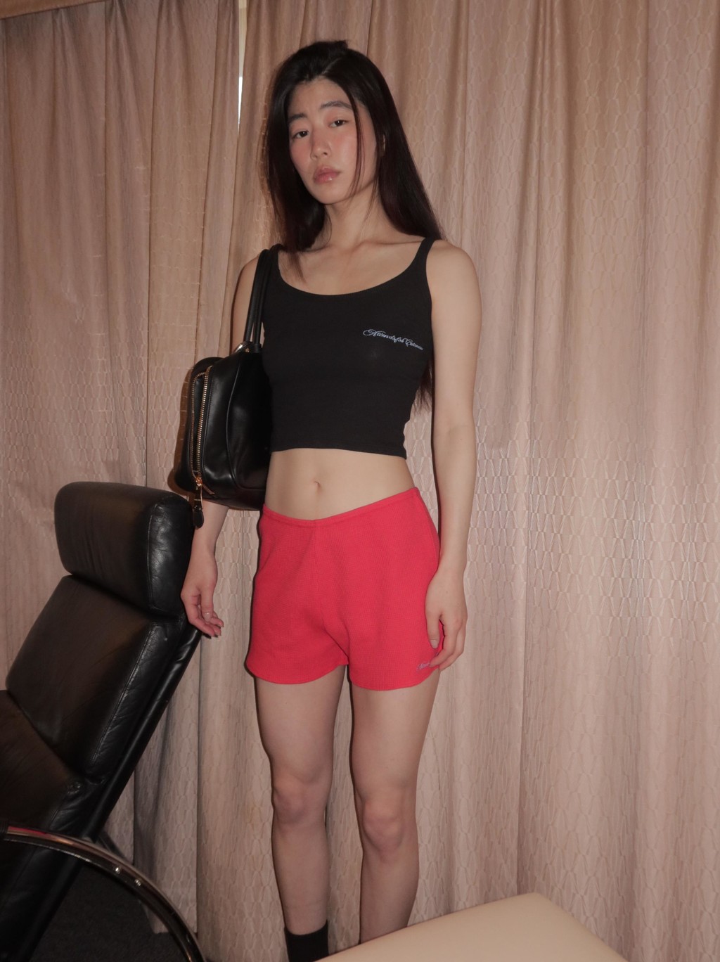 ◆Attends◆ Attends for cuteness tank top Black 0091 Attends for cuteness tank top (Black) : attendsKR