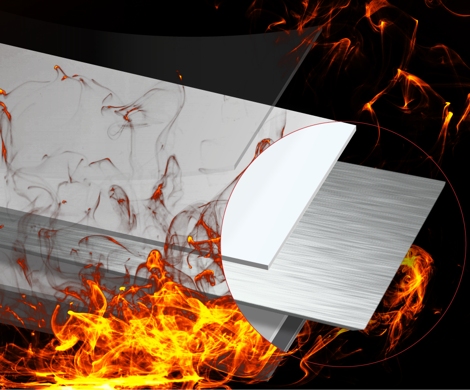 준불연 재료시트 화재안전층