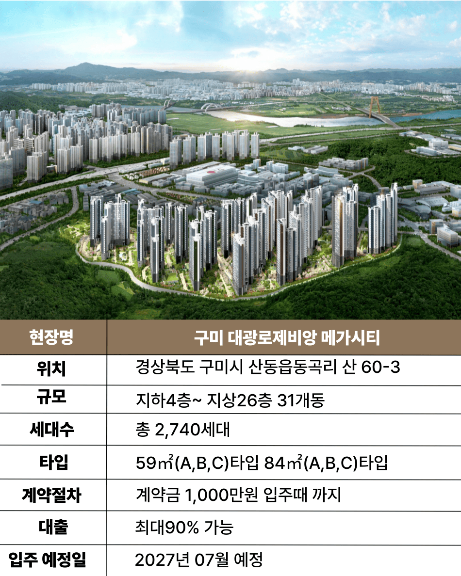구미 로제비앙 메가시티 사업개요