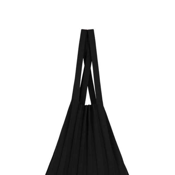 Shoulder Bag Black : PLEATSMAMA: Sustainable Knit Pleats Bag