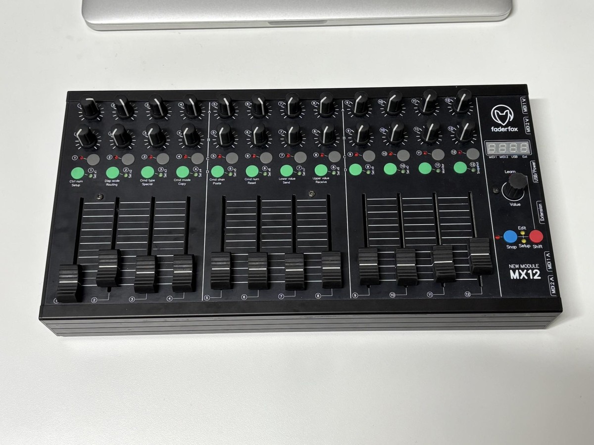 Faderfox MX12 MIDIコントローラー MIDIミキサー DJ Faderfox MX12 MIDIコントローラー MIDIミキサー DJ