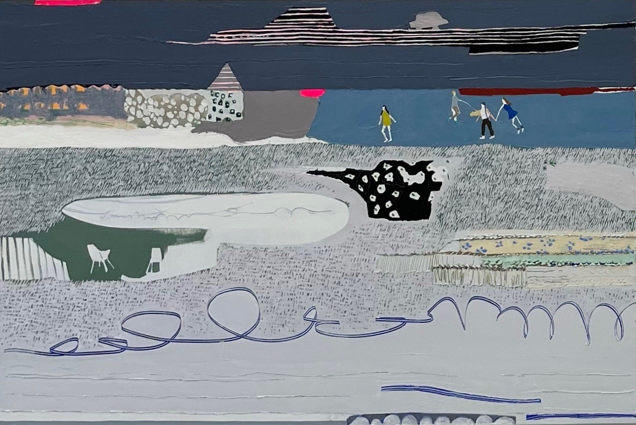 The Path That Leads Nowhere, Oil on canvas, 100	×150cm, 2025