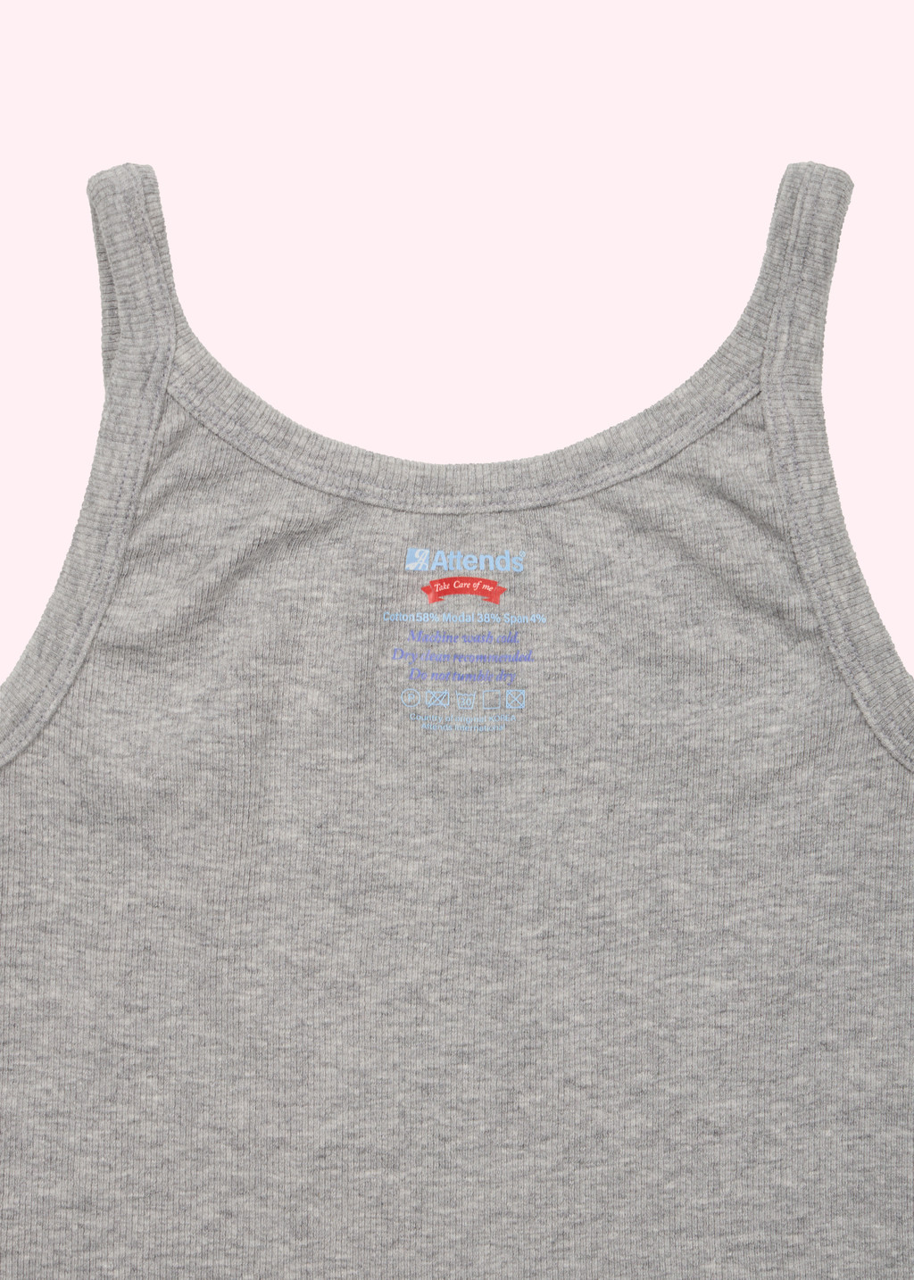 トップス Attends for cuteness Long Sleeveless Tee Attends for cuteness tank top (Gray) : attendsKR