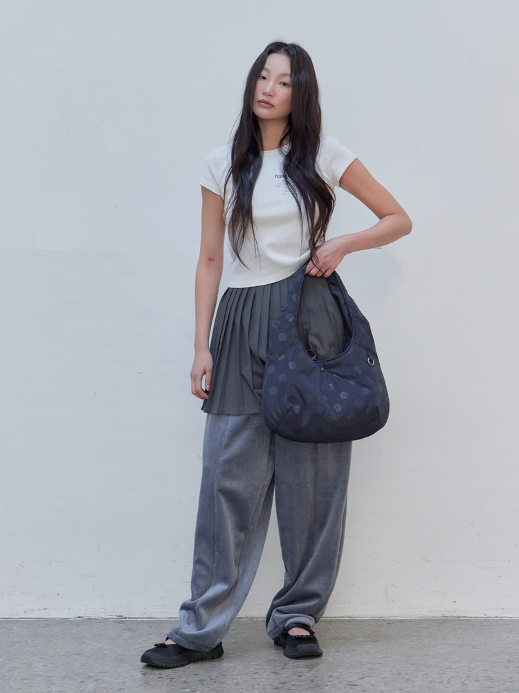 ショルダーバッグ・ポシェット [HAVEAWHALE] dot padding bag (NAVY) dot padding bag (NA) : 해브어웨일