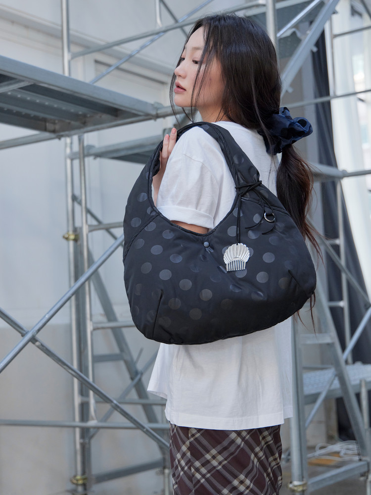 dot padding bag (BK) : 해브어웨일