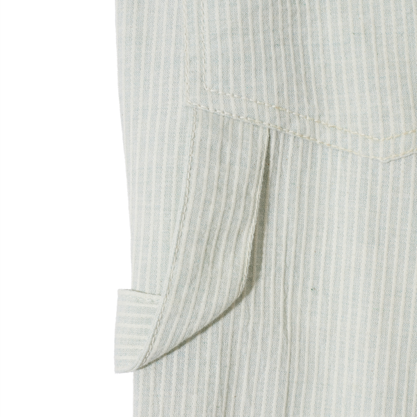 RABBIT EMBROIDERY STRIPE CARPENTER PANTS (MINT) : THE MUSEUM