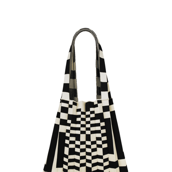 ☆人気☆【PLEATSMAMA】☆KNIT PLEATS Grid Shoulder BA.G☆ Shoulder Bag Grid Black : PLEATSMAMA: Sustainable Knit