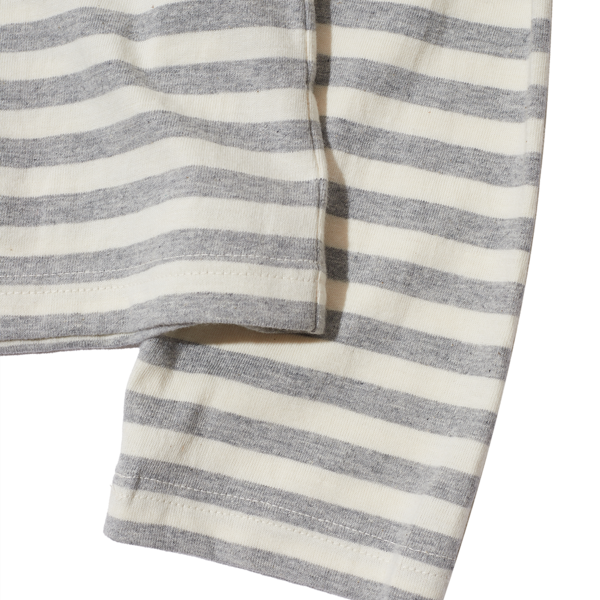 HEART STRIPE LONG T-SHIRT_2色[THE MUSEUM VISITOR] HEART STRIPE LONG T-SHIRT (WINE) : THE MUSEUM VISITOR