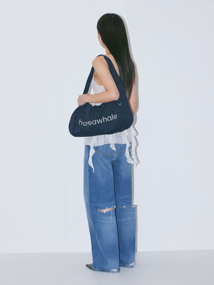 cotton baguette eco bag (NA) : 해브어웨일