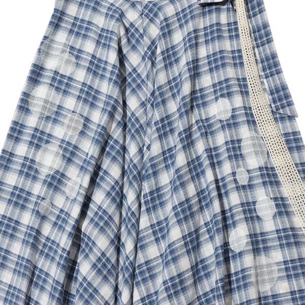 韓国商品/THE MUSEUMVISITOR CHECK BUBBLE WRAP SKIRT THE MUSEUM VISITOR | 더뮤지엄비지터 The Museum Visitor CHECK