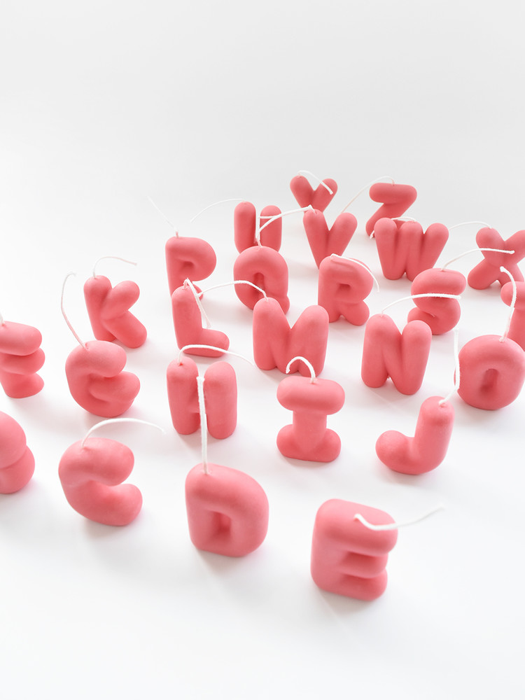 私だけのオブジェキャンドル】アルファベットキャンドルセット