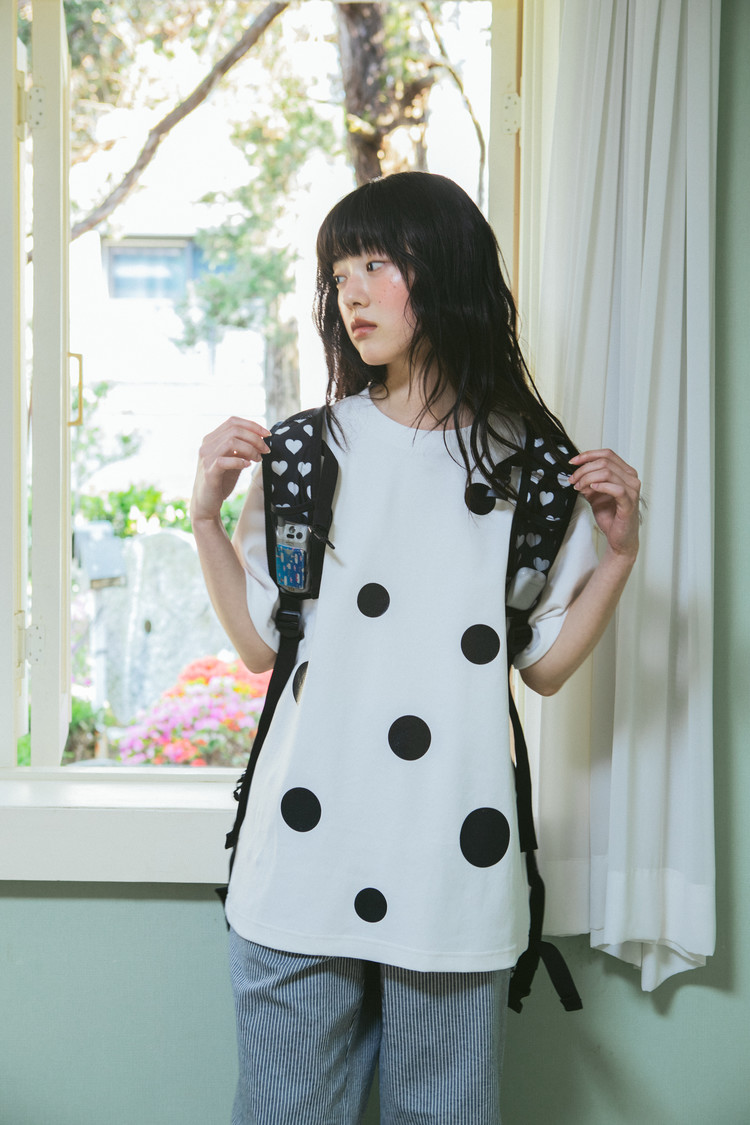 THE MUSEUM VISITOR★韓国★GLOSSY BUBBLE T-SHIRT 半袖T THE MUSEUM VISITOR GLOSSY BUBBLE T-SHIRT 5FT1916 (THE MUSEUM