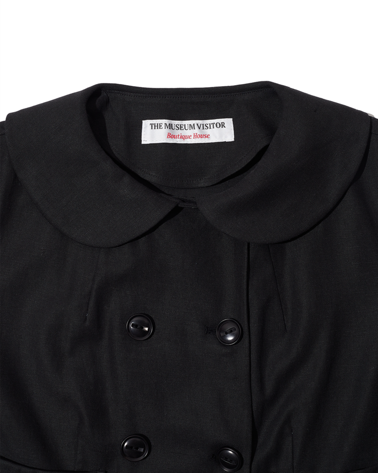 [THE MUSEUM VISITOR]★THREE-LAYER RUFFLE SHORT-SLEEVED TOP THREE-LAYER RUFFLE SHORT-SLEEVED TOP (BLACK) : THE MUSEUM