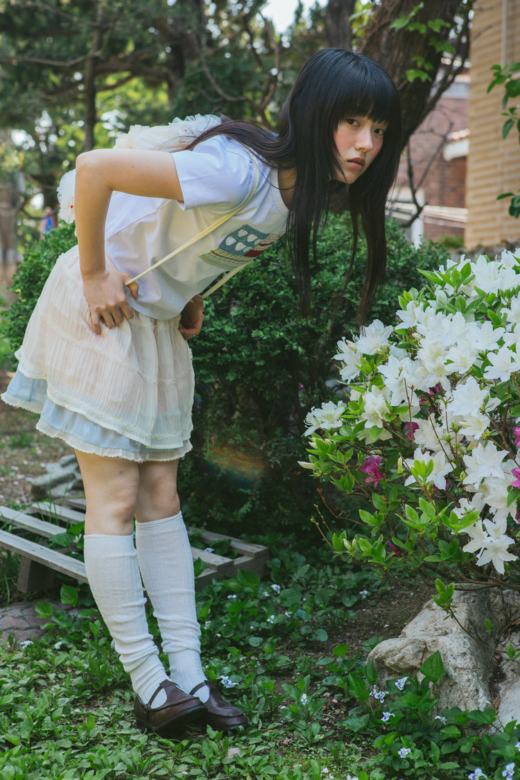 CHIFFON STAR LAYERED BANDING SKIRT (MIX) : THE MUSEUM VISITOR