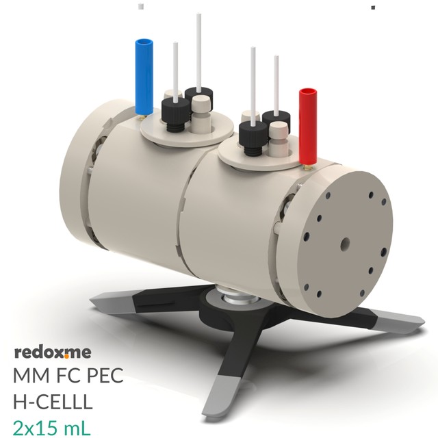 FC PEC H-Cell 2x15 mL- Front Contact Photo-Electrochemical H-Cell