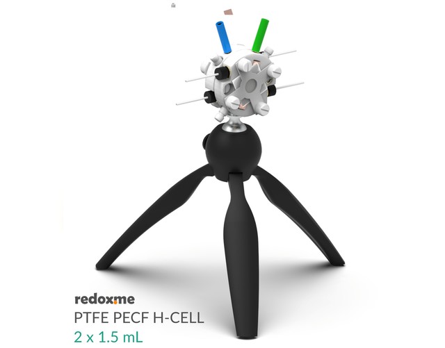 PTFE PECF H-Cell 2x1.5 mL - PTFE Photo-Electrochemical Flow H-Cell