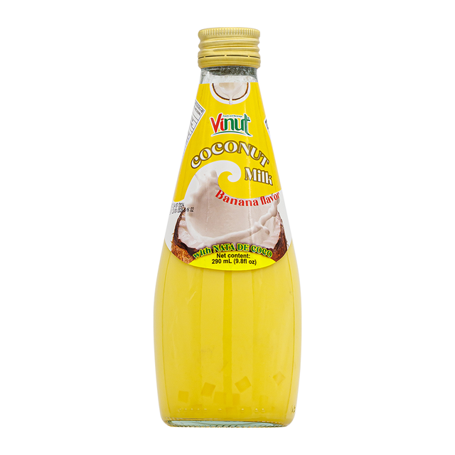 <div style="text-align: center;">Vinut Coconut milk & banana<br>with Nata de coco<br> <strong>비넛 코코넛밀크<br>위드 나타드 코코 오리지널 290ml</strong></div>