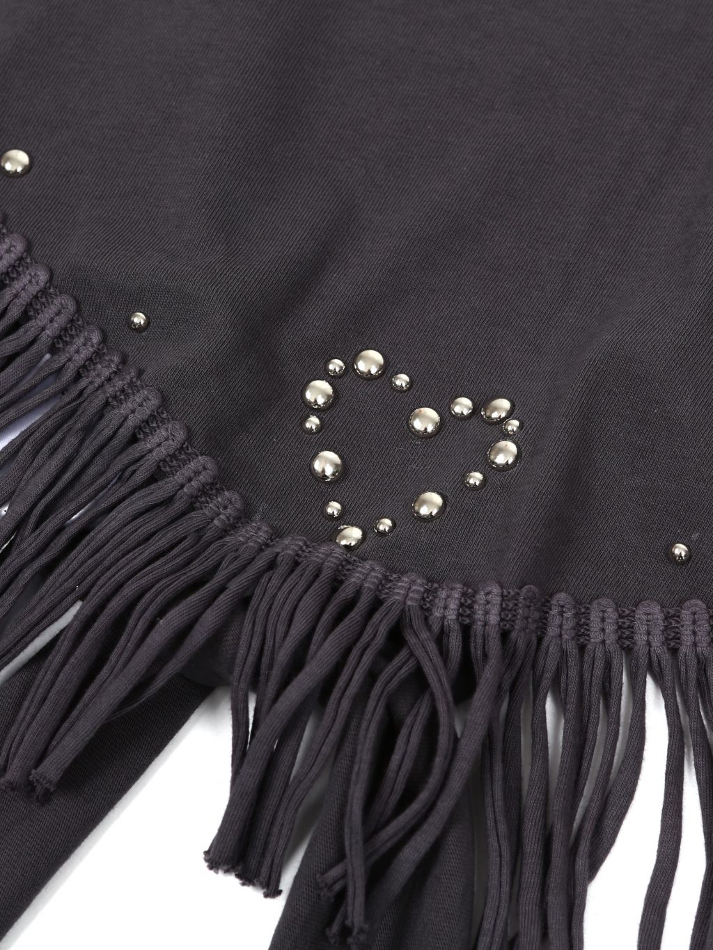 【ASURA】25SS★ TASSEL STUD SCARF & TOP TASSEL STUD SCARF (LIGHT GREY) - ASURA | 60% - Asian Fashion