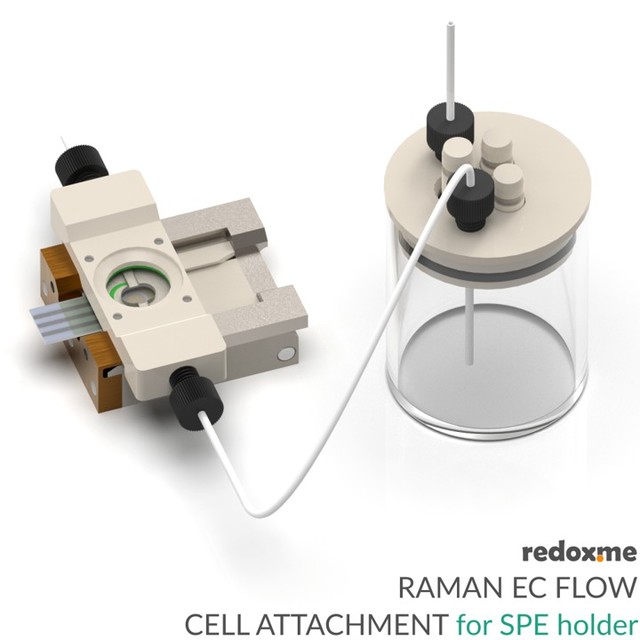 Raman EC Flow Cell Attachment for SPE holder