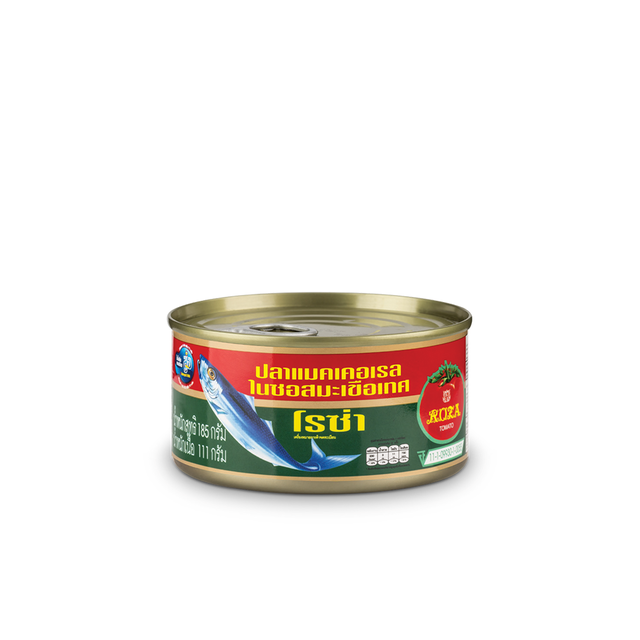 <div style="text-align: center;">Roza Canned Mackerel in Tomato Sauce<br> <strong>로자 매크럴 인 <br>토마토소트 통조림 190g</strong></div>
