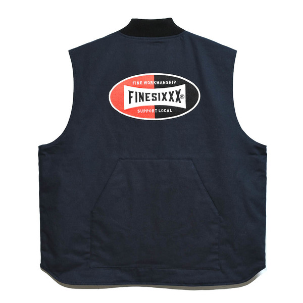 Oval Logo Duck&Quilting 2way Work Vest [Navy] : Semi