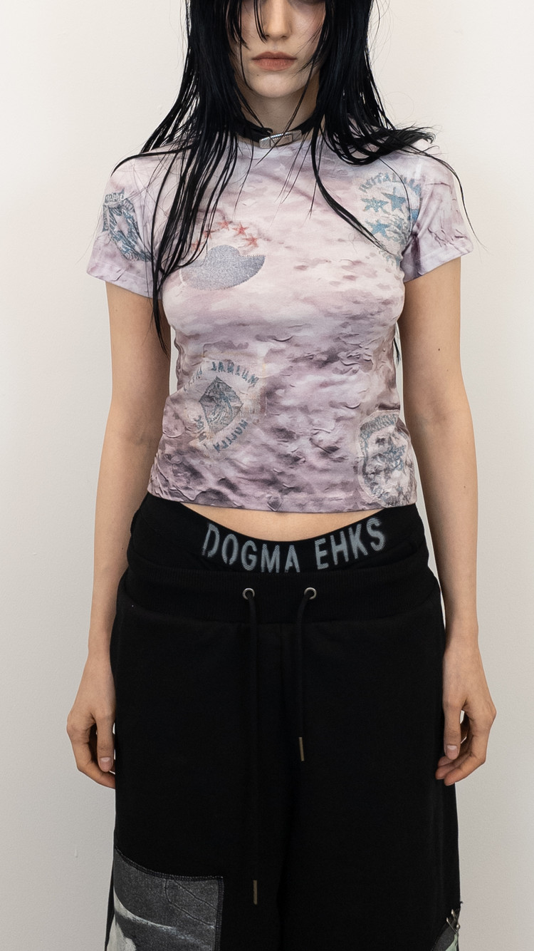 PINK CAMO CROP SHORT SLEEVE : DOGMA EHKS