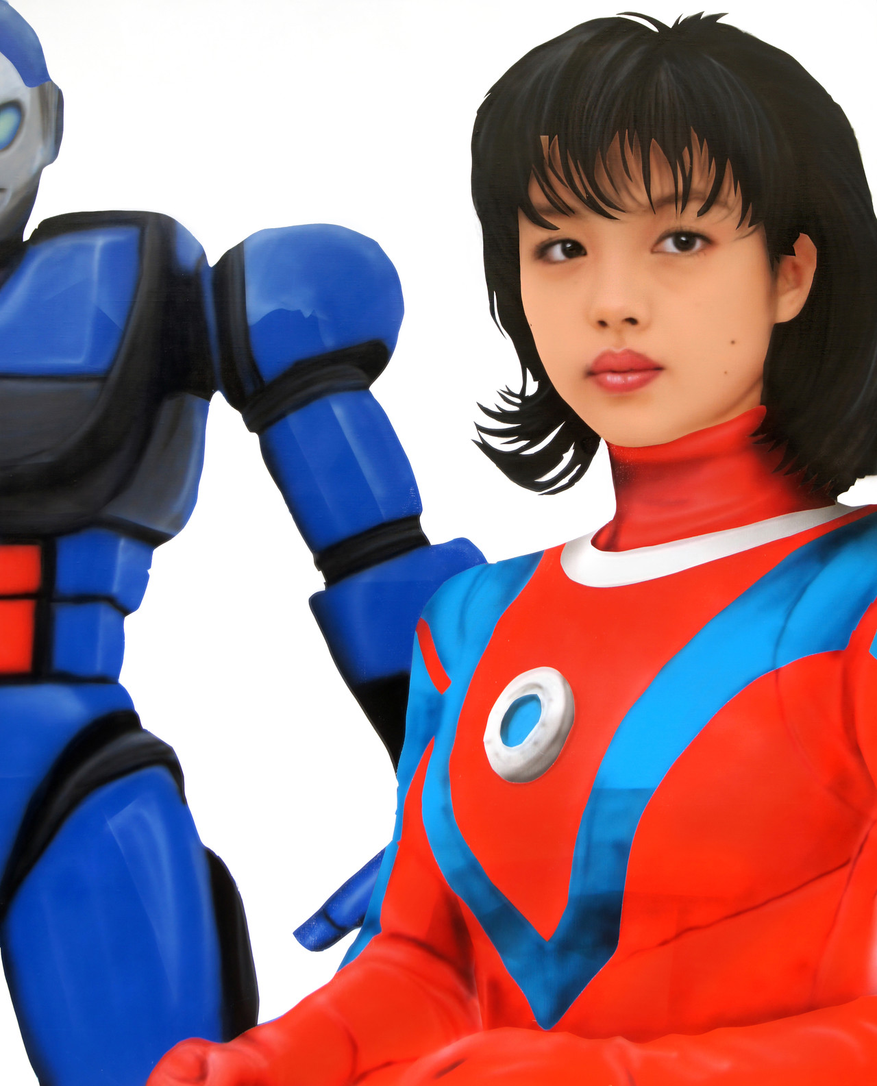 기갑전대 레드스톰 Armored Squadron Red Storm, 2025, Enamel and acrylic paint on Canvas, 162 x 130.3 cm