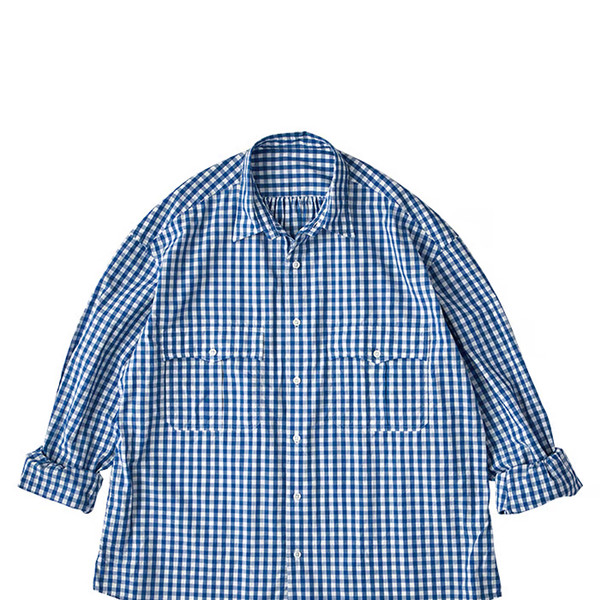Porter Classic [포터 클래식] - Roll Up Gingham Check Shirt