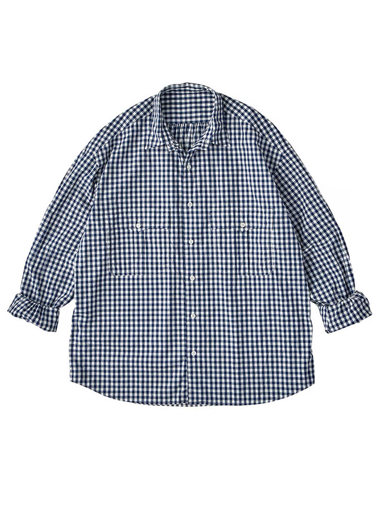 ウールカシミヤナイロン リラックスCPOシャツ＜チャコールグレー