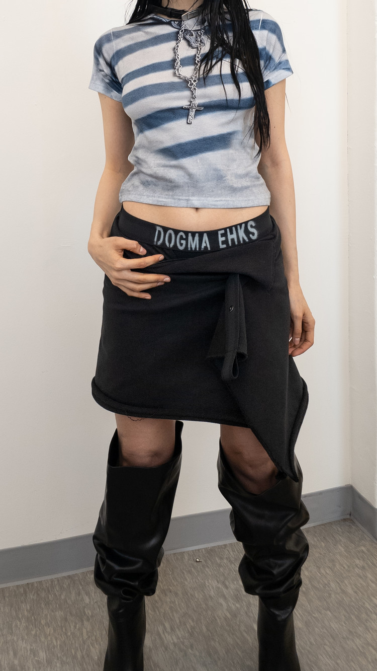 スカート [DOGMA EHKS] JERSEY WRAP SKIRT JERSEY WRAP SKIRT BEIGE : DOGMA EHKS