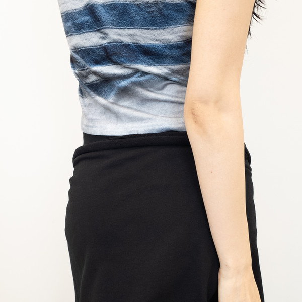 JERSEY WRAP SKIRT BLACK : DOGMA EHKS