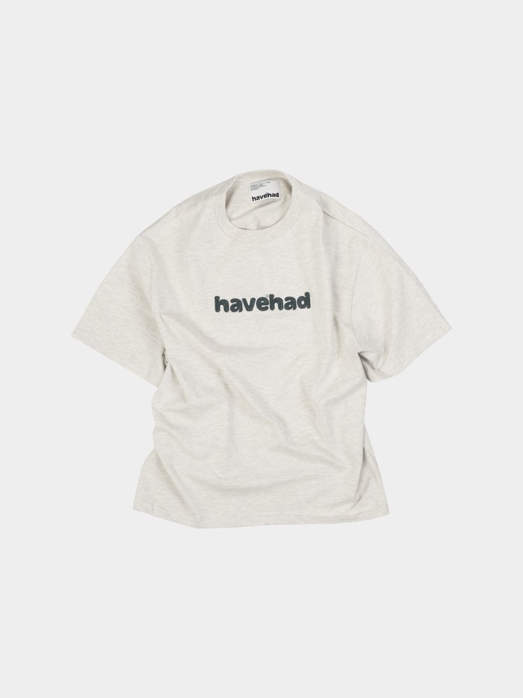 CHAIN STITCH ロゴ 半袖 刺繍 Tシャツ・カットソー Chain Stitch Logo Graphic Tee (White) : ハブハド Havehad