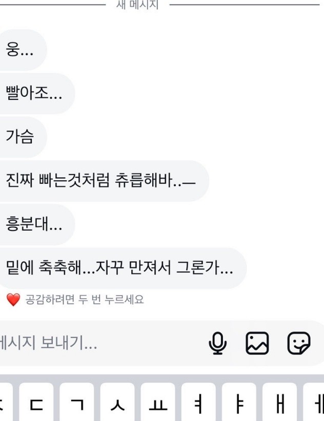 피해자에게 몸캠촬영을 유도하는 인스타폰섹 가해자(조선족)