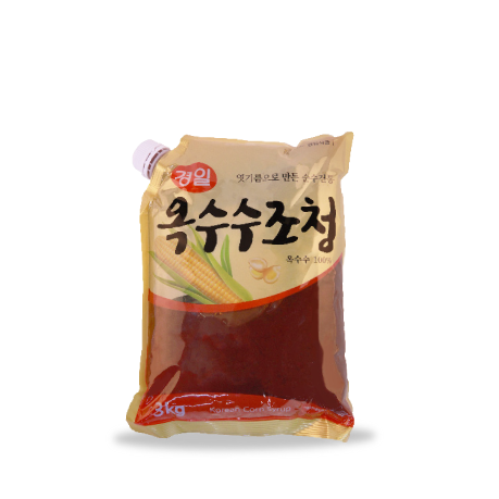 <p style="margin-top:20px;"><span  style="text-align:left; font-size:17px;"><b>옥수수조청(pouch) </b></span><span style="text-align:right; color:#FF0000; font-size:12px;"><b>   3kg</b></span><br><span style="color:#666; font-size:12px;">옥수수 100%</span></p>