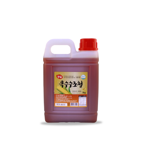 <p style="margin-top:20px;"><span  style="text-align:left; font-size:17px;"><b>옥수수조청 </b></span><span style="text-align:right; color:#FF0000; font-size:12px;"><b>   5kg</b></span><br><span style="color:#666; font-size:12px;">옥수수 100%</span></p>