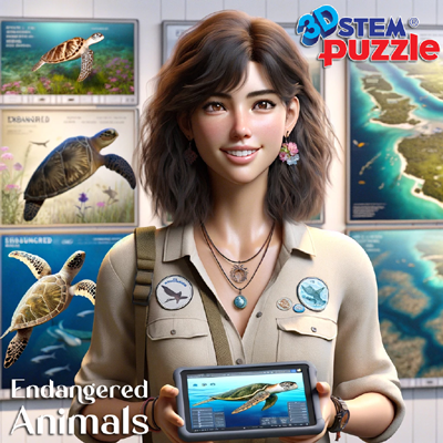 Madison Shore (USA)_Marine Animals (Blue Whale / Sea Turtle)