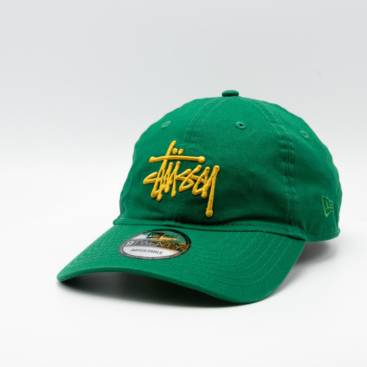 STUSSY×NEW ERA 9TWENTY BASIC green New Era 9TWENTY Basic Strapback – Dark Green | Headwear | Stüssy