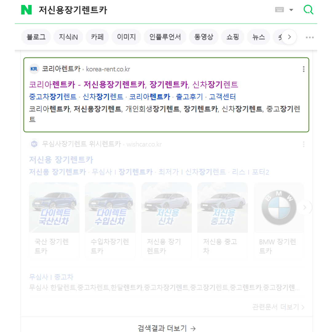 저신용 장기렌트카
