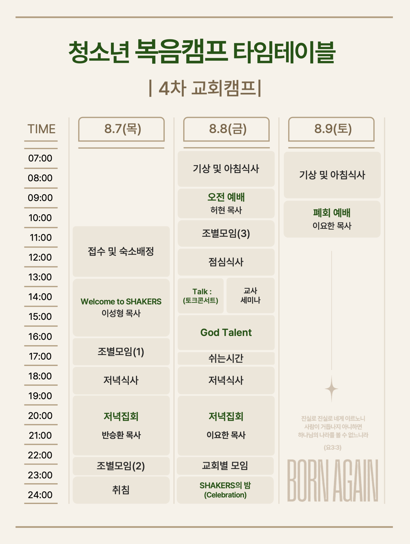 교회캠프 (4차)