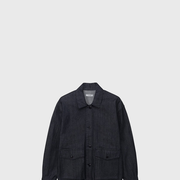 Denim work jacket (dark navy) : MONOHA