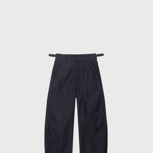 [MONOHA] / ☆ 25SS Cotton denim curve pants / dark navy Cotton denim curve pants (dark navy) : MONOHA
