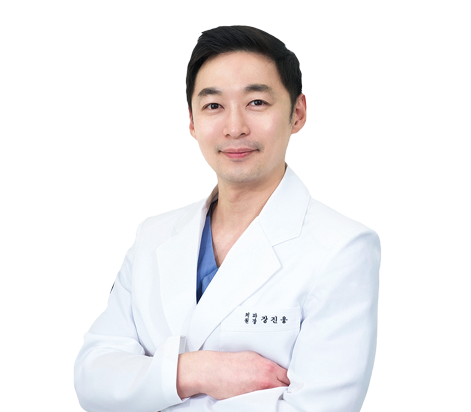 <div style="   font-family: 'Pretendard', sans-serif;   font-weight: 600;   font-size: 48px;   color: #000;   margin-right: -400px;   margin-top: -100px; ">  Dr. Jang Jinwoong </div>  <div style="   font-family: 'Pretendard', sans-serif;   font-weight: 400; /* Regular */   font-size: 24px;   color: #000;   margin-right: -400px;   margin-top: 24px; /* 갭 24px */ ">  An orthodontist who specializes in comprehensive<br> treatment that addresses not only the aesthetic alignment of your teeth, <br>but also your dental health. </div>