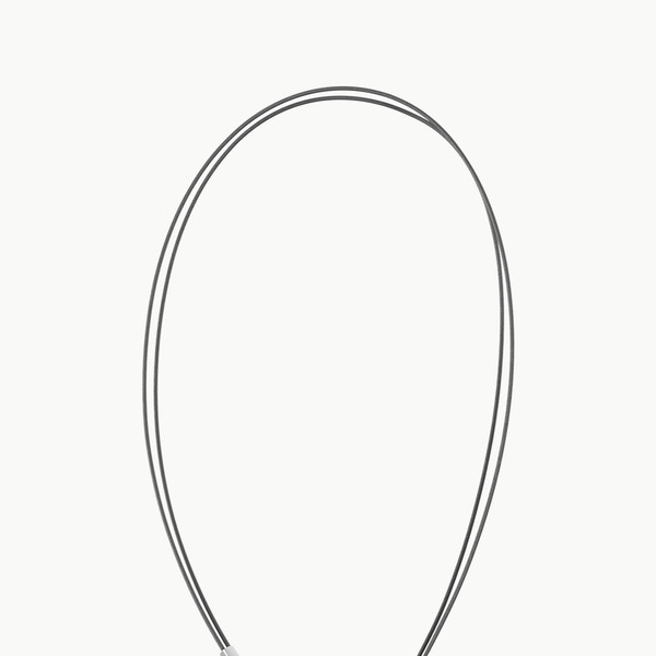 SAGEGASAGE☆Tiny 3way Leather Necklace SAGEGASAGE] Tiny 3way Leather Necklace (Metal Gray