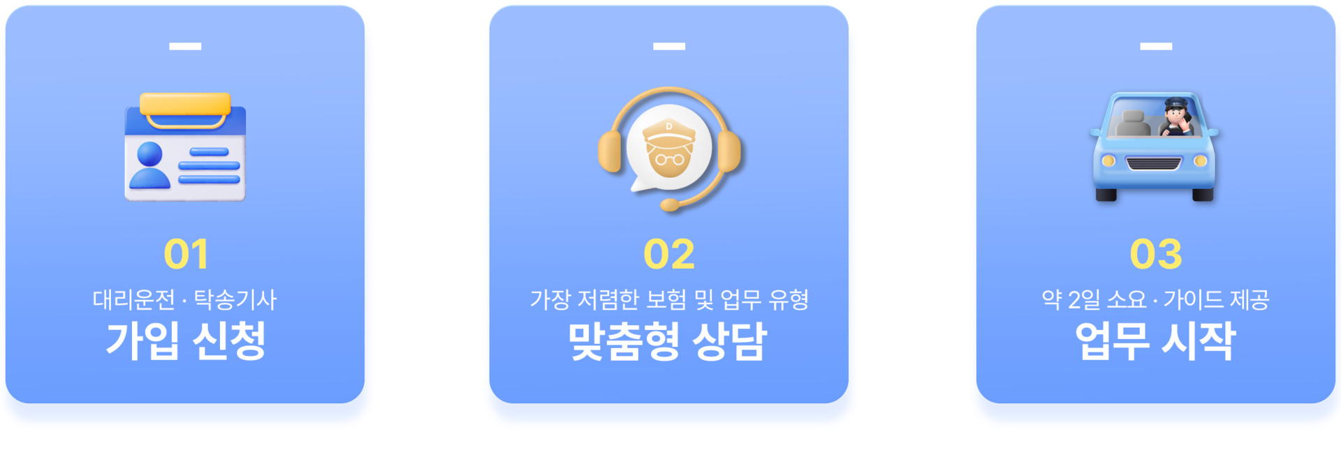 대리운전알바 및 대리기사 간편 가입절차 안내 이미지