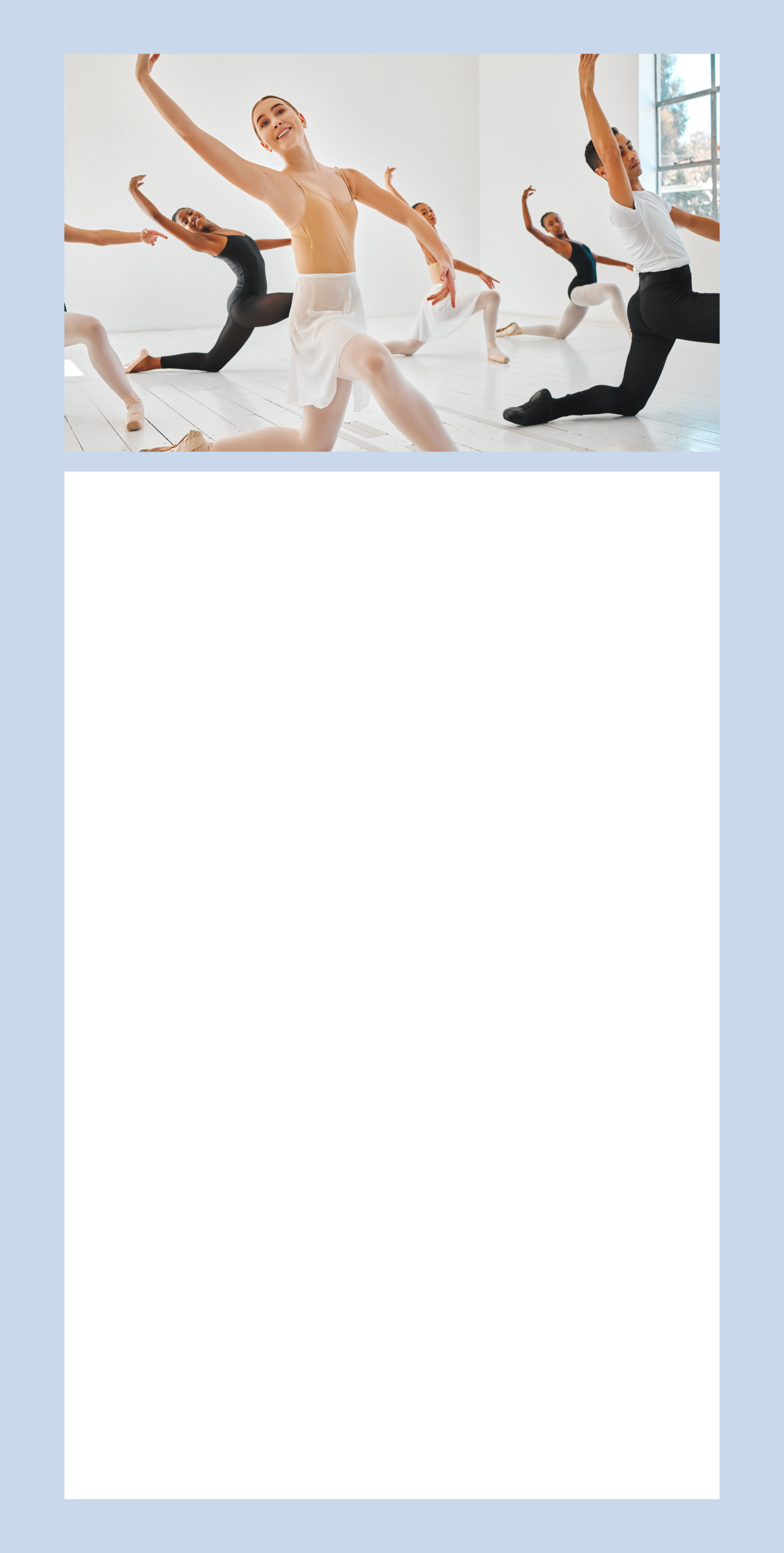<div style="padding-left: 15px; padding-top: 400px;">  <p style="color: #414141;  text-align: center;  font-size: 26px;  font-style: normal;  font-weight: 500;  line-height: 140%;  letter spacing: -0%;">Level. 1</p> <br>  <p style="color: #444;  text-align: center;  font-size: 20px;  font-style: normal;  font-weight: 200;  line-height: 180%;  letter spacing: -0%; font-family: 'Noto Serif KR';">발레를 처음 접하는 성인 분들을 위한 프로그램입니다.  <br>필수 과정으로 진행되는 FLOOR(매트 운동),  <br>발레 스트레칭과 근력운동을 통해 굳어 있는 <br>근육과 몸을 부드럽게 풀어줍니다. <br> <br>두 손 Bar-work(바 워크) 과정을 병행하여 <br>바르고 곧은 자세를 유지하도록 하며, <br>몸의 코어 근육과 기초 체력을 향상시킵니다. <br> <br>유연성과 근력을 모두 가져갈 수 있는 과정으로, <br>발레의 기본기를 탄탄하게 다지고 배울 수 있습니다. <br>대학생, 직장인, 주부, 중장년층 등을 <br>포함한 모든 분들을 위한 입문 프로그램입니다. <br> <br>1~4주차 단계별 세분화 된 세종키움발레학원만의 <br>특별한 커리큘럼으로 발레를 쉽고 <br>재미있게 배우실 수 있습니다.</p> </div>